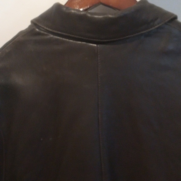 Men’s Claiborne very dark brown Lambskin Leather Jacket - Picture 3 of 15